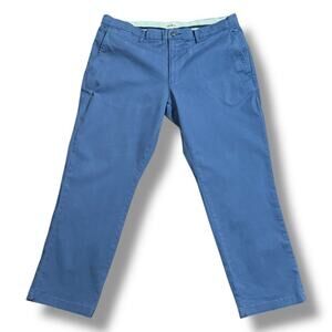 GOODTHREADS Chinos Mens Slate Blue Flat Front Slim Pants Size 36/28